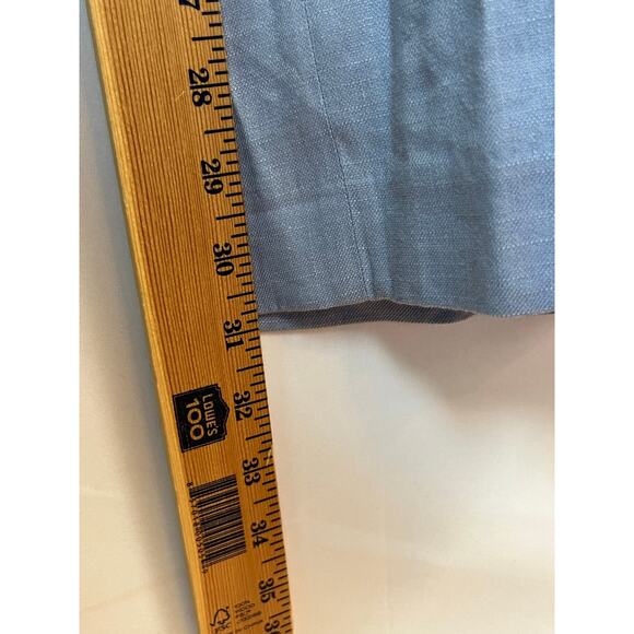 Talbots Linen Blend Wide Leg Pants Women's 14 Blue Trousers Office Dressy Flowy - Picture 5 of 9